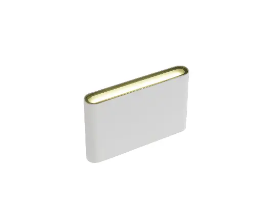 [Wall-6W-001] Lampara Pared Blanca